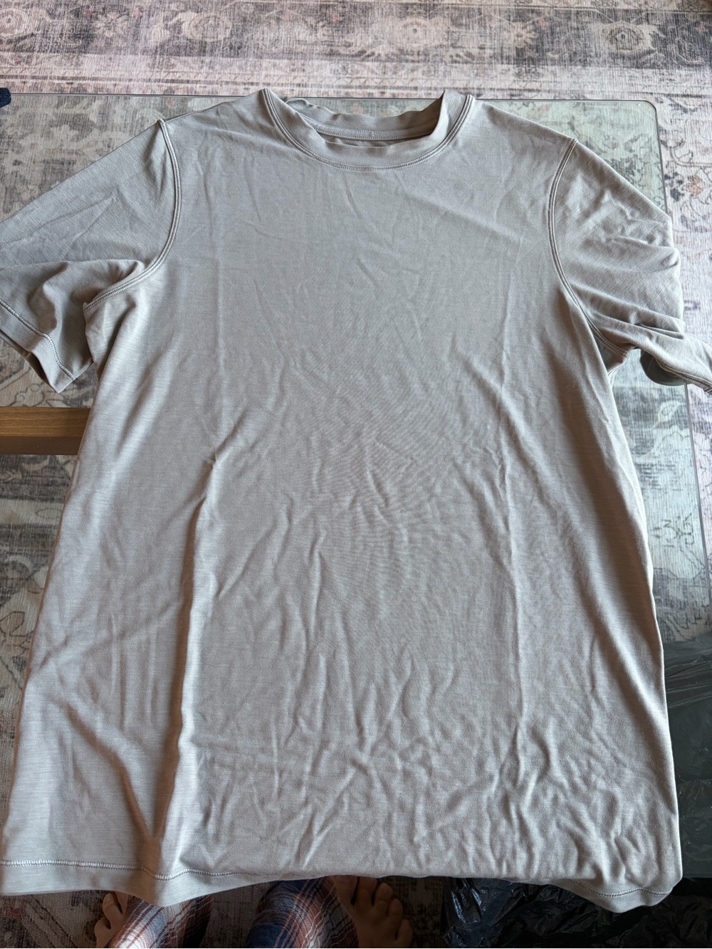 lululemon athletica Short Sleeve Tee — Light Beige